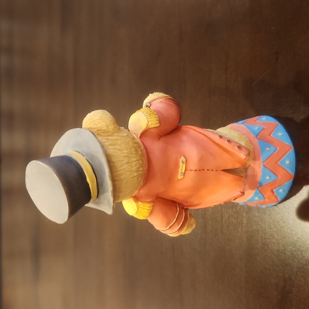 Cherished Teddies Enesco Figurine Bruno "Step Right Up And Smile" 1995, Orig Box - Picture 2 of 6